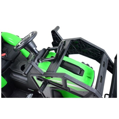 MEGA TRAKTOR Z ŁADOWARKĄ,KOPARKĄ, PRZYCZEPĄ 24 V SUPER-MOC SX-2068-ZIELONY