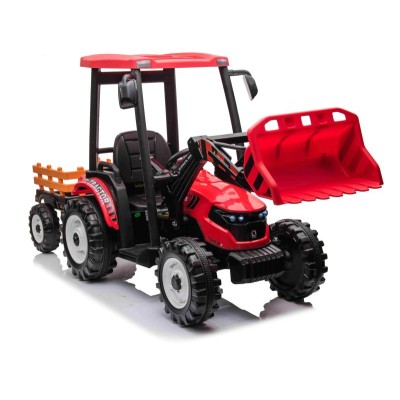 OLBRZYMI TRAKTOR NA AKUMULATOR Z PRZYCZEPĄ 24 V, 400W, PILOT/JS-3158B-24V