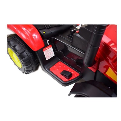 MEGA TRAKTOR NA AKUMULATOR Z PRZYCZEPĄ. MIĘKKIE SIEDZENIE, PILOT, /HL3388