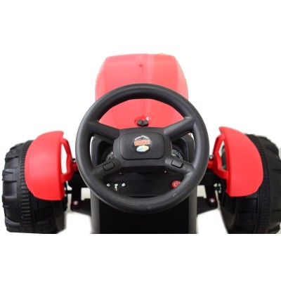 WIELKI TRAKTOR NA AKUMULATOR Z PRZYCZEPĄ "POWER 06", MIĘKKIE SIEDZENIE/WH-777