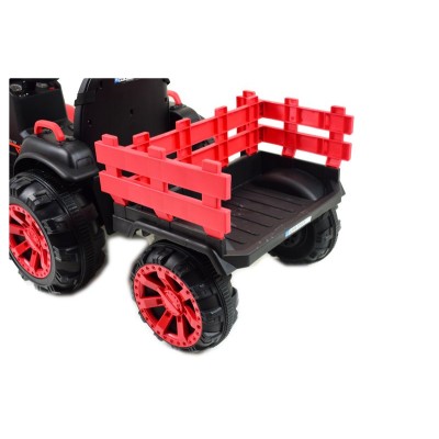 WIELKI TRAKTOR NA AKUMULATOR Z PRZYCZEPĄ "POWER 06", MIĘKKIE SIEDZENIE/WH-777