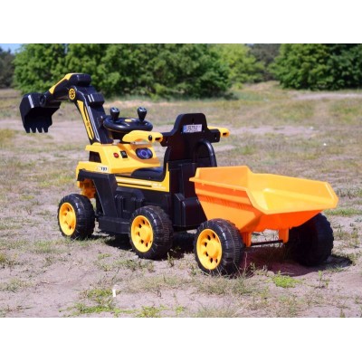 TRAKTOR, KOPARKA NA AKUMULATOR+PRZYCZEPA+PILOT /HRB106