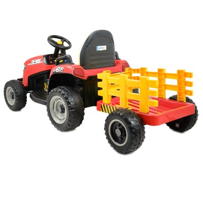 SUPER TRAKTOR LABOR- NA AKUMULATOR Z PRZYCZEPĄ I KIPREM/BBH030