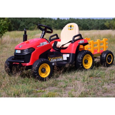 SUPER TRAKTOR LABOR- NA AKUMULATOR Z PRZYCZEPĄ I KIPREM/BBH030
