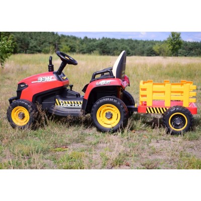 SUPER TRAKTOR LABOR- NA AKUMULATOR Z PRZYCZEPĄ I KIPREM/BBH030