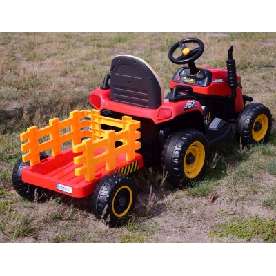 SUPER TRAKTOR LABOR- NA AKUMULATOR Z PRZYCZEPĄ I KIPREM/BBH030
