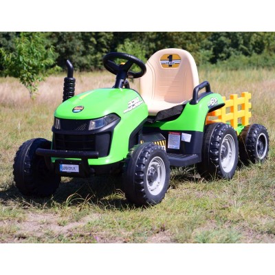 SUPER TRAKTOR LABOR- NA AKUMULATOR Z PRZYCZEPĄ I KIPREM/BBH030