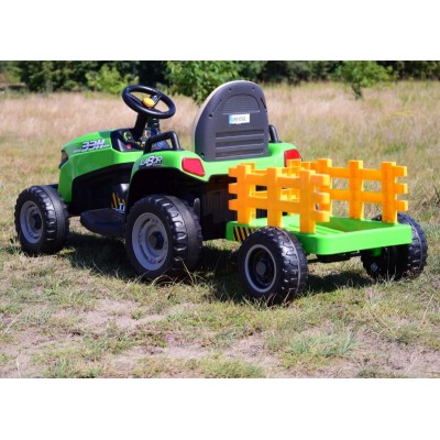 SUPER TRAKTOR LABOR- NA AKUMULATOR Z PRZYCZEPĄ I KIPREM/BBH030