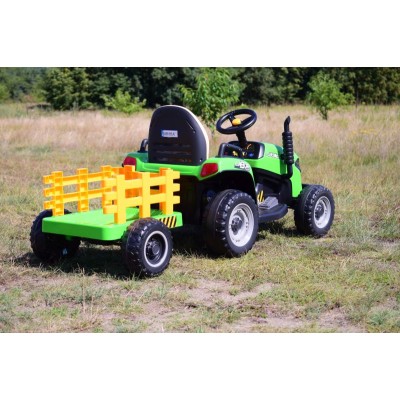 SUPER TRAKTOR LABOR- NA AKUMULATOR Z PRZYCZEPĄ I KIPREM/BBH030