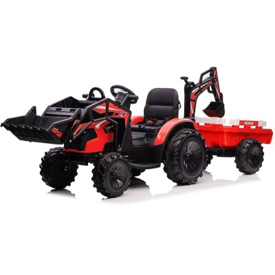 MEGA TRAKTOR Z ŁADOWARKĄ,KOPARKĄ, PRZYCZEPĄ SUPER-MOC OLBRZYMI/2068-12V