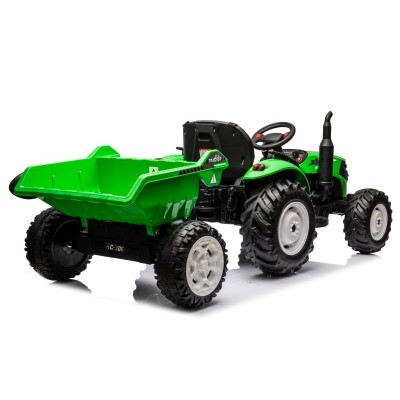 OLBRZYMI TRAKTOR 24 V Z PRZYCZEPĄ I ELEKTRYCZNIE PODNOSZONYM KIPREM SUPER JAKOŚĆ/HC306