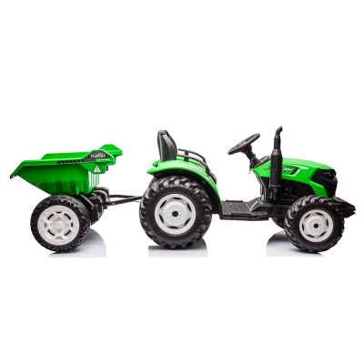 OLBRZYMI TRAKTOR 24 V Z PRZYCZEPĄ I ELEKTRYCZNIE PODNOSZONYM KIPREM SUPER JAKOŚĆ/HC306