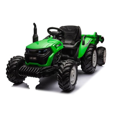 OLBRZYMI TRAKTOR 24 V Z PRZYCZEPĄ I ELEKTRYCZNIE PODNOSZONYM KIPREM SUPER JAKOŚĆ/HC306