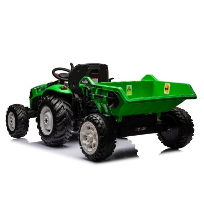 OLBRZYMI TRAKTOR 24 V Z PRZYCZEPĄ I ELEKTRYCZNIE PODNOSZONYM KIPREM SUPER JAKOŚĆ/HC306
