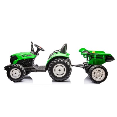 OLBRZYMI TRAKTOR 24 V Z PRZYCZEPĄ I ELEKTRYCZNIE PODNOSZONYM KIPREM SUPER JAKOŚĆ/HC306