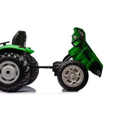OLBRZYMI TRAKTOR 24 V Z PRZYCZEPĄ I ELEKTRYCZNIE PODNOSZONYM KIPREM SUPER JAKOŚĆ/HC306