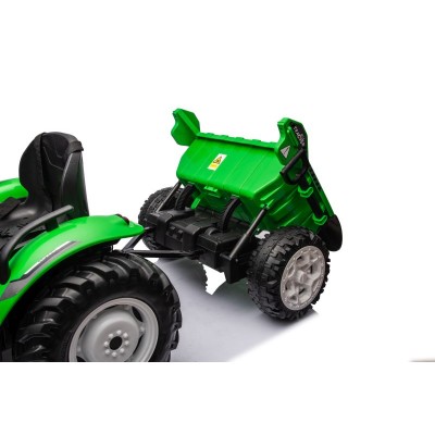 OLBRZYMI TRAKTOR 24 V Z PRZYCZEPĄ I ELEKTRYCZNIE PODNOSZONYM KIPREM SUPER JAKOŚĆ/HC306
