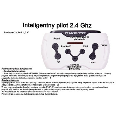 WIELKI TRAKTOR HALLO BABY Z PRZYCZEPĄ, PILOT, APLIKACJA/T990