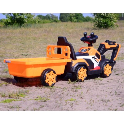 KOPARKA NA AKUMULATOR Z  PRZYCZEPĄ, PEŁNA ELEKTRUKA/XZ219