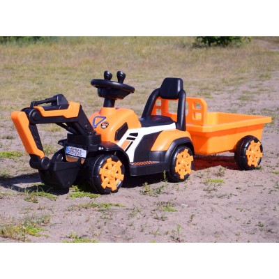 KOPARKA NA AKUMULATOR Z  PRZYCZEPĄ, PEŁNA ELEKTRUKA/XZ219