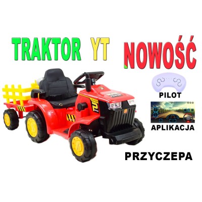 Super traktor z przyczepą, sterowanie pilotem/aplikacja/ YT1166