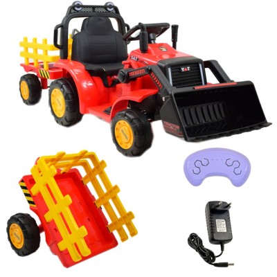 Super traktor z przyczepą i łyżką - na akumulator, pilot/aplikacja/YT1066