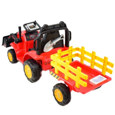 Super traktor z przyczepą i łyżką - na akumulator, pilot/aplikacja/YT1066