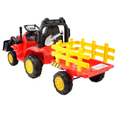 Super traktor z przyczepą i łyżką - na akumulator, pilot/aplikacja/YT1066