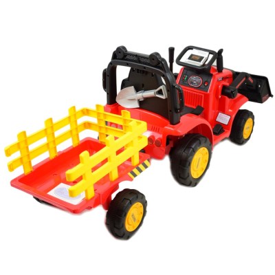 Super traktor z przyczepą i łyżką - na akumulator, pilot/aplikacja/YT1066