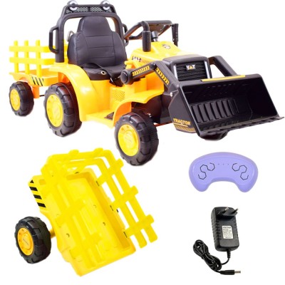 SUPER TRAKTOR Z ŁYŻKĄ  YT - NA AKUMULATOR , PILOT, APLIKACJA/YT1066 Super traktor z  przyczepą i łyżką,pilota, aplikacja/YT1066