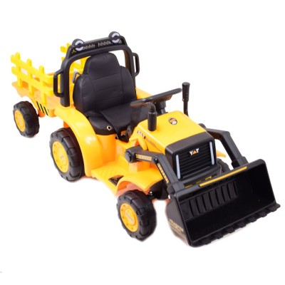 SUPER TRAKTOR Z ŁYŻKĄ  YT - NA AKUMULATOR , PILOT, APLIKACJA/YT1066 Super traktor z  przyczepą i łyżką,pilota, aplikacja/YT1066