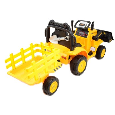 SUPER TRAKTOR Z ŁYŻKĄ  YT - NA AKUMULATOR , PILOT, APLIKACJA/YT1066 Super traktor z  przyczepą i łyżką,pilota, aplikacja/YT1066