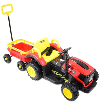 Super traktor STRONG z przyczepą z dyszlem,wózkiem/FB319T