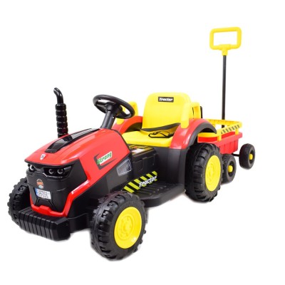 Super traktor STRONG z przyczepą z dyszlem,wózkiem/FB319T