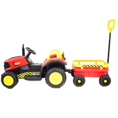 Super traktor STRONG z przyczepą z dyszlem,wózkiem/FB319T