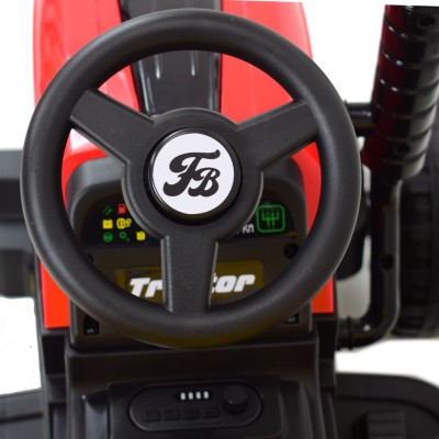 Super traktor STRONG z przyczepą z dyszlem,wózkiem/FB319T