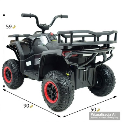 QUAD NA AKUMULATOR ROBUST, MIĘKKIE KOŁA, PILOT, WOLNY START, 4x4 /XMX651