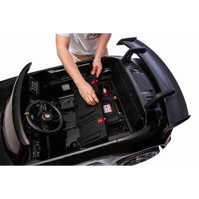 Olbrzymie Porsche 911 GT3 na akumulator 560W, 24V, ciche silniki MUTE, lakier / DK-P911