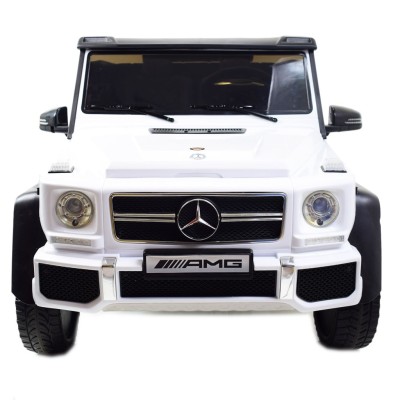 MEGA POJAZD- ORYGINALNY MERCEDES G63, NAPĘD 6X6, MIĘKKIE KOŁA, MIĘKKIE SIEDZENIE, SIEDZENIE DLA RODZICA, 12v14AH/ABL-1801