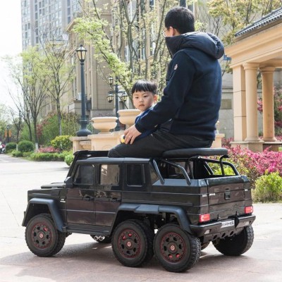 MEGA POJAZD- ORYGINALNY MERCEDES G63, NAPĘD 6X6, MIĘKKIE KOŁA, MIĘKKIE SIEDZENIE, SIEDZENIE DLA RODZICA, 12v14AH/ABL-1801