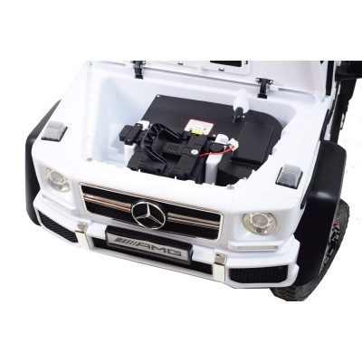 MEGA POJAZD- ORYGINALNY MERCEDES G63, NAPĘD 6X6, MIĘKKIE KOŁA, MIĘKKIE SIEDZENIE, SIEDZENIE DLA RODZICA, 12v14AH/ABL-1801