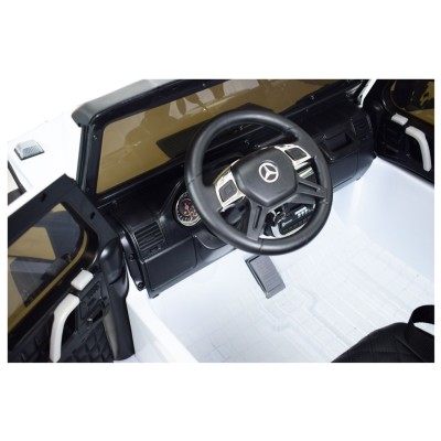 MEGA POJAZD- ORYGINALNY MERCEDES G63, NAPĘD 6X6, MIĘKKIE KOŁA, MIĘKKIE SIEDZENIE, SIEDZENIE DLA RODZICA, 12v14AH/ABL-1801