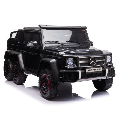 MEGA POJAZD- ORYGINALNY MERCEDES G63, NAPĘD 6X6, MIĘKKIE KOŁA, MIĘKKIE SIEDZENIE, SIEDZENIE DLA RODZICA, 12v14AH/ABL-1801