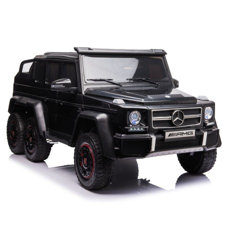 MEGA POJAZD- ORYGINALNY MERCEDES G63, NAPĘD 6X6, MIĘKKIE KOŁA, MIĘKKIE SIEDZENIE, SIEDZENIE DLA RODZICA, 12v14AH/ABL-1801