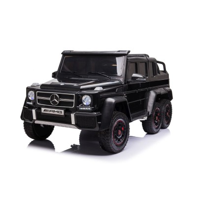 MEGA POJAZD- ORYGINALNY MERCEDES G63, NAPĘD 6X6, MIĘKKIE KOŁA, MIĘKKIE SIEDZENIE, SIEDZENIE DLA RODZICA, 12v14AH/ABL-1801