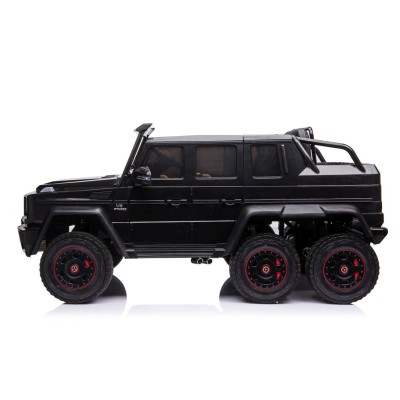MEGA POJAZD- ORYGINALNY MERCEDES G63, NAPĘD 6X6, MIĘKKIE KOŁA, MIĘKKIE SIEDZENIE, SIEDZENIE DLA RODZICA, 12v14AH/ABL-1801