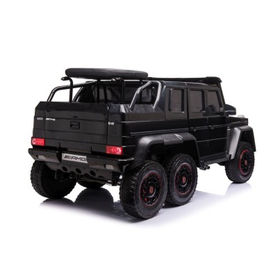 MEGA POJAZD- ORYGINALNY MERCEDES G63, NAPĘD 6X6, MIĘKKIE KOŁA, MIĘKKIE SIEDZENIE, SIEDZENIE DLA RODZICA, 12v14AH/ABL-1801