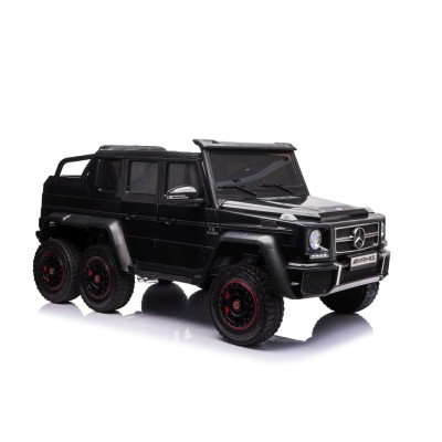 MEGA POJAZD- ORYGINALNY MERCEDES G63, NAPĘD 6X6, MIĘKKIE KOŁA, MIĘKKIE SIEDZENIE, SIEDZENIE DLA RODZICA, 12v14AH/ABL-1801