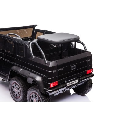 MEGA POJAZD- ORYGINALNY MERCEDES G63, NAPĘD 6X6, MIĘKKIE KOŁA, MIĘKKIE SIEDZENIE, SIEDZENIE DLA RODZICA, 12v14AH/ABL-1801