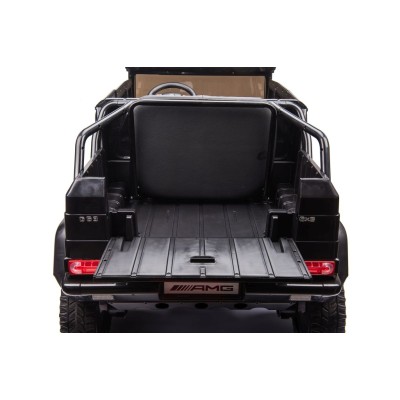 MEGA POJAZD- ORYGINALNY MERCEDES G63, NAPĘD 6X6, MIĘKKIE KOŁA, MIĘKKIE SIEDZENIE, SIEDZENIE DLA RODZICA, 12v14AH/ABL-1801